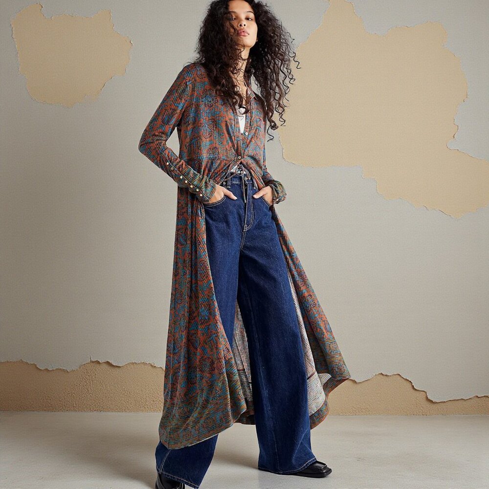 FREE PEOPLE Maribelle Knit Maxi Dress/Tunic